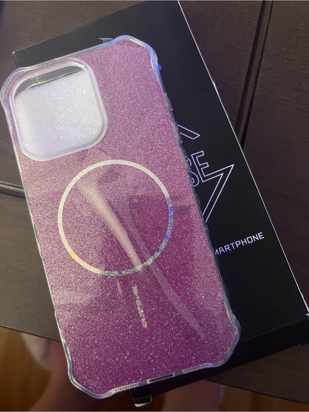 iPhone 16 Pro Glitter MagSafe-Compatible Phone Case - Pink